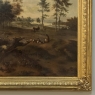 17th Century European Pastoral Landscape Oil on Canvas in Original Frame