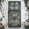 19th Century Paris Townhouse Hand Forged Wrought Iron Gate and Frame, Circa 1870’s