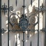19th Century Paris Townhouse Hand Forged Wrought Iron Gate and Frame, Circa 1870’s