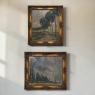 Set of 2 Framed Oil Paintings on Panel by Joseph F. DeCoene