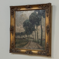 Set of 2 Framed Oil Paintings on Panel by Joseph F. DeCoene