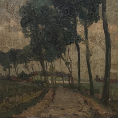 Set of 2 Framed Oil Paintings on Panel by Joseph F. DeCoene