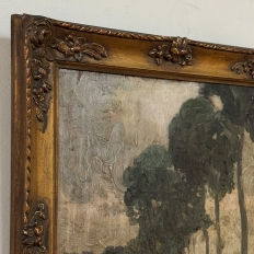 Set of 2 Framed Oil Paintings on Panel by Joseph F. DeCoene