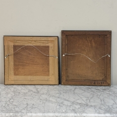 Set of 2 Framed Oil Paintings on Panel by Joseph F. DeCoene