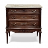 19th Century French Louis XVI Mahogany Onyx Top Commode