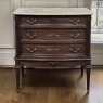 19th Century French Louis XVI Mahogany Onyx Top Commode
