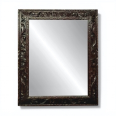 Antique French Renaissance Hand-Carved Wall Mirror