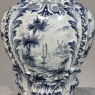18th Century Hand-Painted Delft Jardinière, Signed LVD