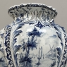 18th Century Hand-Painted Delft Jardinière, Signed LVD