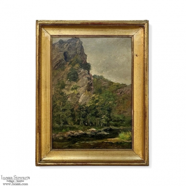 Framed Oil Painting on Panel by Laurent Souky (1914&ndash;2005), 'Rochers des Nutons'