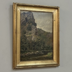 Framed Oil Painting on Panel by Laurent Souky (1914–2005), 'Rochers des Nutons'