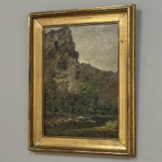 Framed Oil Painting on Panel by Laurent Souky (1914–2005), 'Rochers des Nutons'