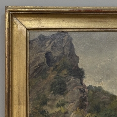 Framed Oil Painting on Panel by Laurent Souky (1914–2005), 'Rochers des Nutons'