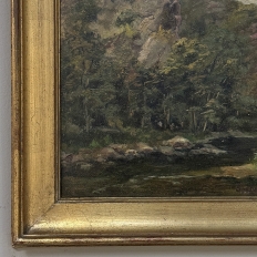 Framed Oil Painting on Panel by Laurent Souky (1914–2005), 'Rochers des Nutons'