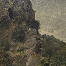 Framed Oil Painting on Panel by Laurent Souky (1914–2005), 'Rochers des Nutons'