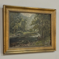 Framed Oil Painting on Panel by Laurent Souky (1914–2005), 'Rochers des Nutons'