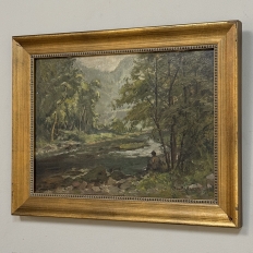 Framed Oil Painting on Panel by Laurent Souky (1914–2005), 'Rochers des Nutons'