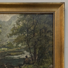 Framed Oil Painting on Panel by Laurent Souky (1914–2005), 'Rochers des Nutons'