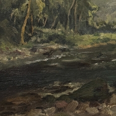 Framed Oil Painting on Panel by Laurent Souky (1914–2005), 'Rochers des Nutons'