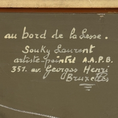 Framed Oil Painting on Panel by Laurent Souky (1914–2005), 'Rochers des Nutons'