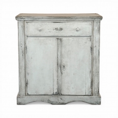 Antique Rustic Country French Painted Cabinet ~ Petite Buffet