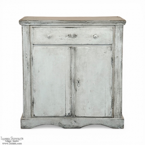 Antique Rustic Country French Painted Cabinet ~ Petite Buffet