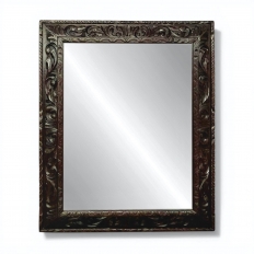 Antique French Renaissance Hand-Carved Wall Mirror