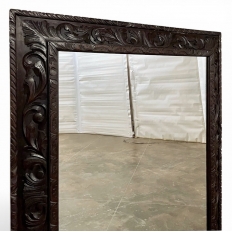 Antique French Renaissance Hand-Carved Wall Mirror