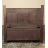 Antique Gothic Revival Carved Hall Bench