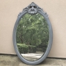 19th Century French Louis XVI Oval Painted Mirror
