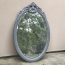 19th Century French Louis XVI Oval Painted Mirror