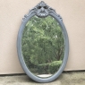 19th Century French Louis XVI Oval Painted Mirror