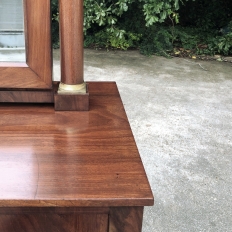 19th Century French Empire Period Mahogany Dresser with Mirror