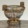 19th Century Chinese Rose Medallion Porcelain Centerpiece with French Bronze Mounts