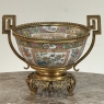 19th Century Chinese Rose Medallion Porcelain Centerpiece with French Bronze Mounts