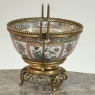 19th Century Chinese Rose Medallion Porcelain Centerpiece with French Bronze Mounts