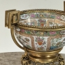 19th Century Chinese Rose Medallion Porcelain Centerpiece with French Bronze Mounts