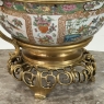 19th Century Chinese Rose Medallion Porcelain Centerpiece with French Bronze Mounts