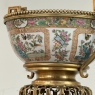 19th Century Chinese Rose Medallion Porcelain Centerpiece with French Bronze Mounts