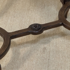 19th Century French Louis XVI Style Oak End Table with Carrara Marble