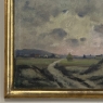 Framed Oil Painting on Canvas by Désiré Merny (1865–1947) 'Country Road at Dusk'