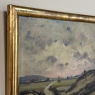 Framed Oil Painting on Canvas by Désiré Merny (1865–1947) 'Country Road at Dusk'