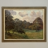 Framed Pastoral Oil Painting on Canvas by Léon Dardenne (1865–1912), dated 1897