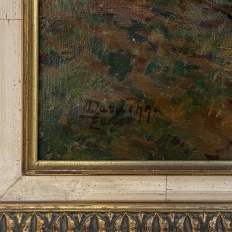 Framed Pastoral Oil Painting on Canvas by Léon Dardenne (1865–1912), dated 1897