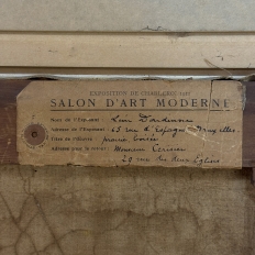 Framed Pastoral Oil Painting on Canvas by Léon Dardenne (1865–1912), dated 1897