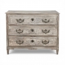18th Century Country French Whitewashed Commode with Bronze Hardware