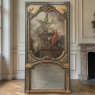 Monumental 19th Century Hand-Painted French Beaux-Arts Chateau Trumeau with Parrots