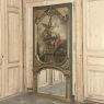 Monumental 19th Century Hand-Painted French Beaux-Arts Chateau Trumeau with Parrots