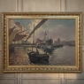 Grand Signed Oil Painting on Canvas by Luigi Tafani, 'View of Venice' dated 1903