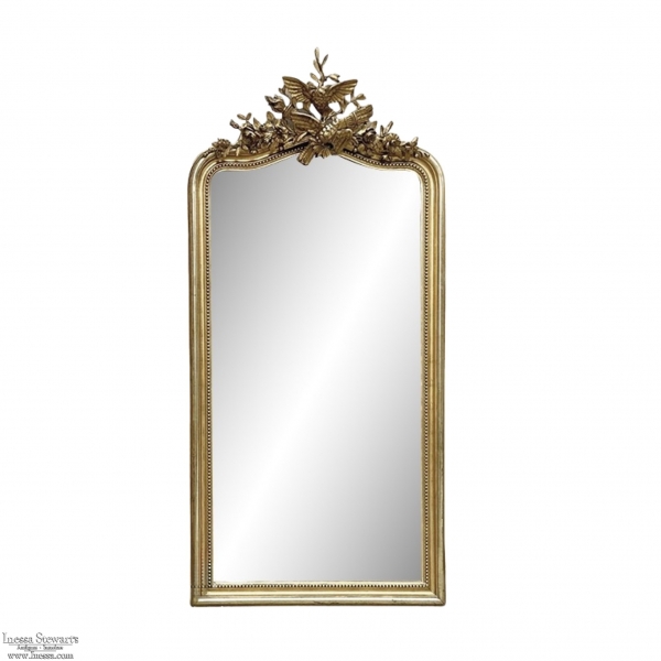 Grand 19th Century French Louis XVI Gilded Mirror